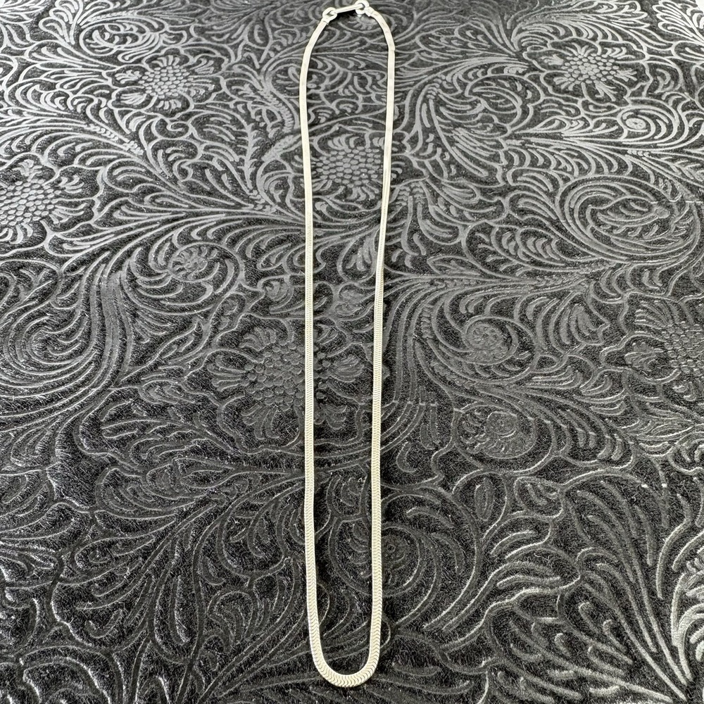 Davian Sterling Silver 925 18" Snake Link Necklace Davian‎ Clasp
